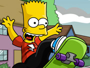 image Bart Simpson Skateboarding