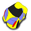 imagen Big warped car coloring