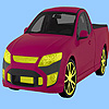 image Fast pickup truck coloring