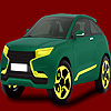 image Dull green car coloring