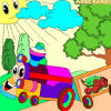 image Kid’s coloring: Happy train